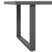 Playa Standard Height Dining Set in Dark Grey-Table and Four Chairs - Faith Furniture (Manhattan, KS)