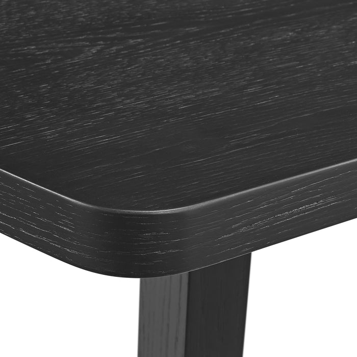 Portland Standard Height Dining Set in Black-Rectangular Table and Four Chairs - Faith Furniture (Manhattan, KS)