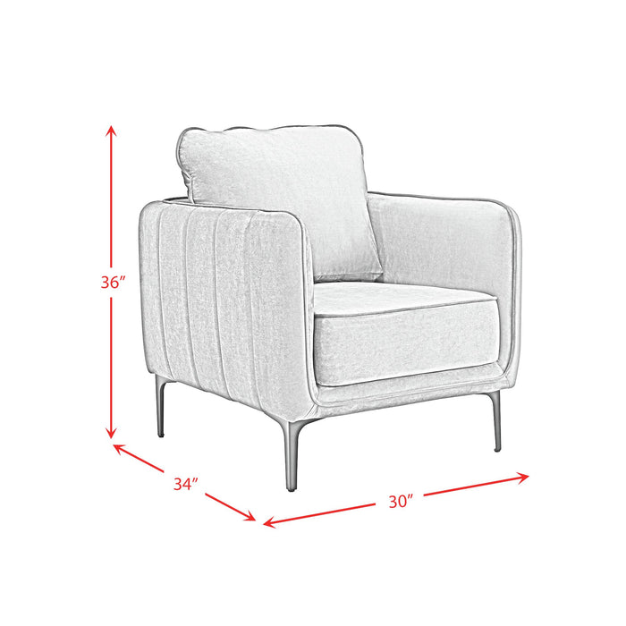 Rae Chair in Lavish 152 Red Velvet - Faith Furniture (Manhattan, KS)