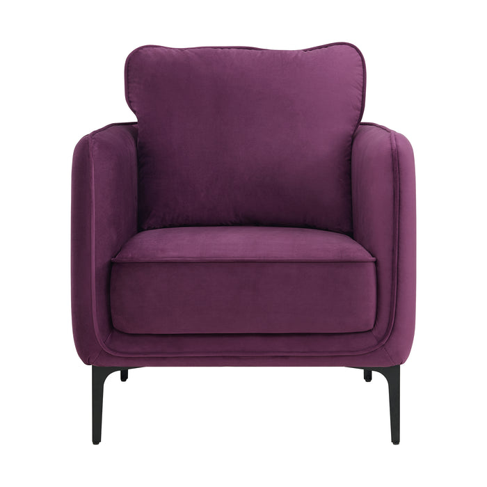 Rae Chair in Lavish 152 Purple Velvet - Faith Furniture (Manhattan, KS)