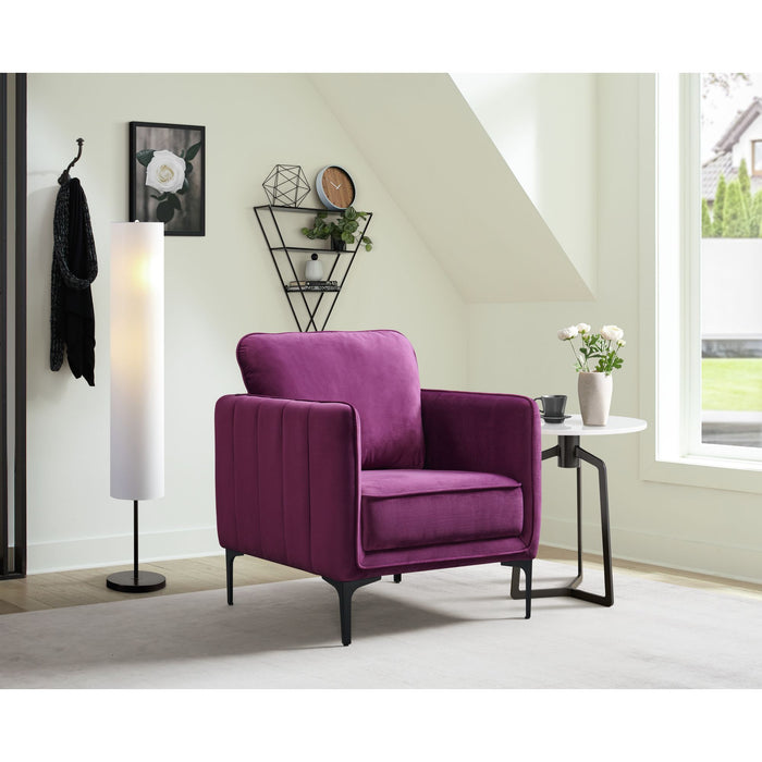 Rae Chair in Lavish 152 Purple Velvet - Faith Furniture (Manhattan, KS)