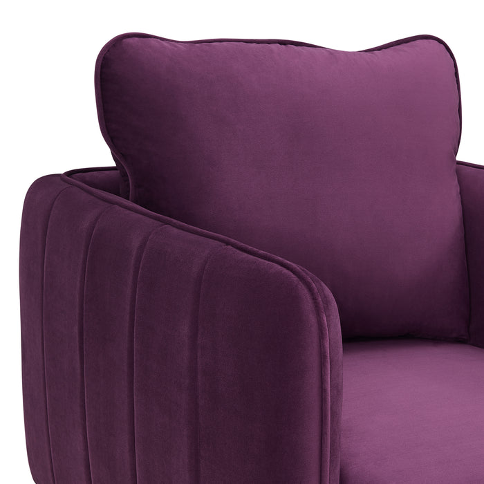 Rae Chair in Lavish 152 Purple Velvet - Faith Furniture (Manhattan, KS)