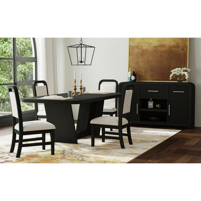 Ridgemont Server in Black with Grain - Faith Furniture (Manhattan, KS)