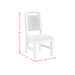 Ridgemont Dining Side Chair with White Fabric in Black with Grain (2 Per Carton) - Faith Furniture (Manhattan, KS)