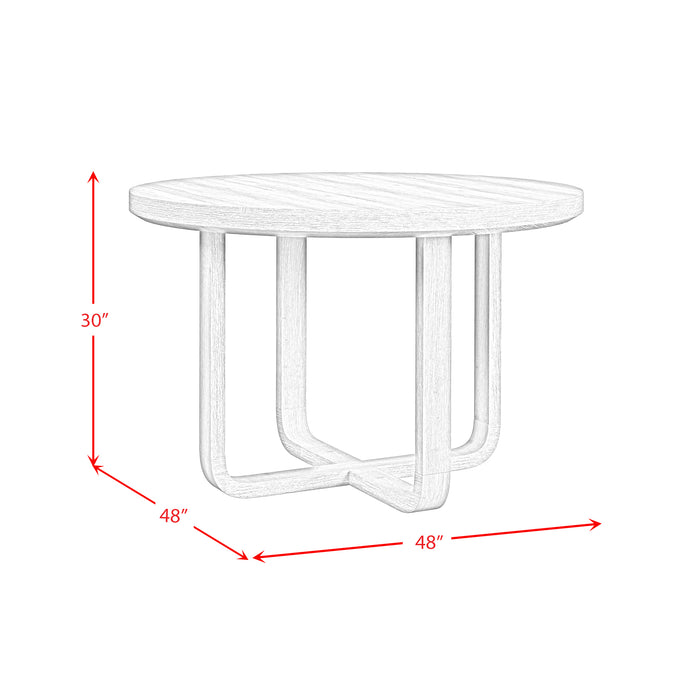 Ridgemont Standard Height Dining Set in Natural-Table and Four Chairs - Faith Furniture (Manhattan, KS)