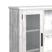Rogen Rustic Buffet & Hutch with LED in Rustic White - Faith Furniture (Manhattan, KS)