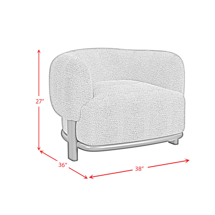Sevilla Chair in Penny White - Faith Furniture (Manhattan, KS)