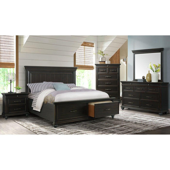 Slater Platform Storage Bedroom Set Black - Faith Furniture (Manhattan, KS)