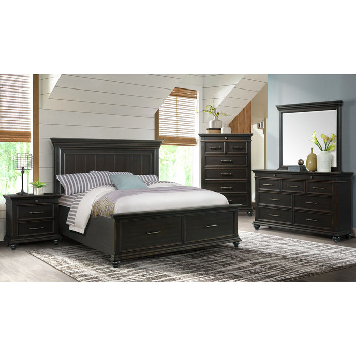 Slater Platform Storage Bedroom Set Black - Faith Furniture (Manhattan, KS)