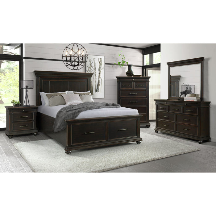 Slater Platform Storage Bedroom Set Black - Faith Furniture (Manhattan, KS)