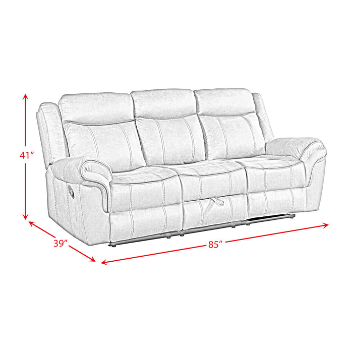 Sorrento 3PC Living Room Set in T101 Brown-Sofa, Loveseat & Recliner