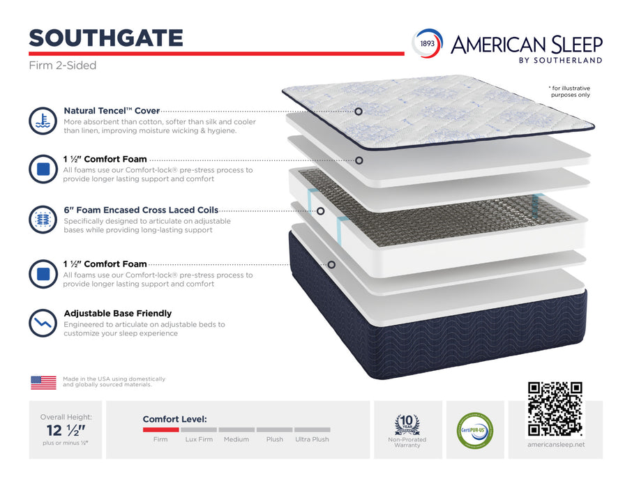 Southgate Firm Mattress - Faith Furniture (Manhattan, KS)