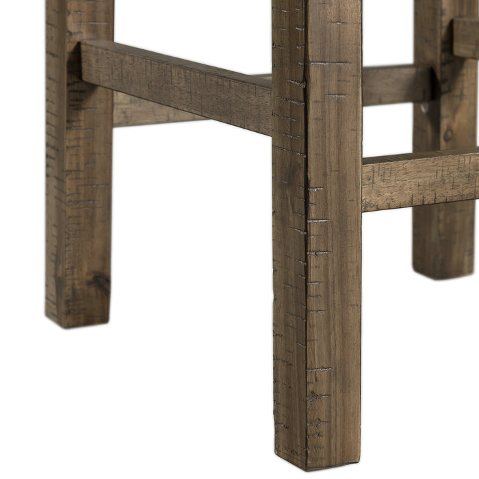 Stone Occasional Bar Table Single Pack Gray Finish (Table + Three Stools) - Faith Furniture (Manhattan, KS)