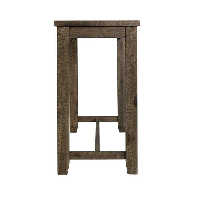 Stone Occasional Bar Table Single Pack Gray Finish (Table + Three Stools) - Faith Furniture (Manhattan, KS)