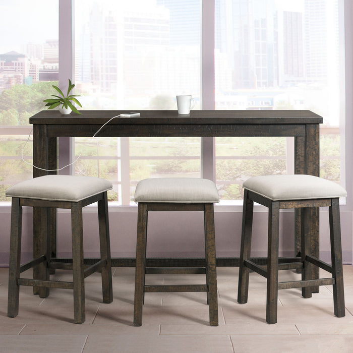 Stone Occasional Bar Table Single Pack (Table + Three Stools) 3A Packing - Faith Furniture (Manhattan, KS)