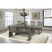 Stone Dining 6PC Set- Table, 4 Side Chairs, & Pew Bench - Faith Furniture (Manhattan, KS)
