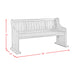 Stone Dining 6PC Set- Table, 4 Side Chairs, & Pew Bench - Faith Furniture (Manhattan, KS)