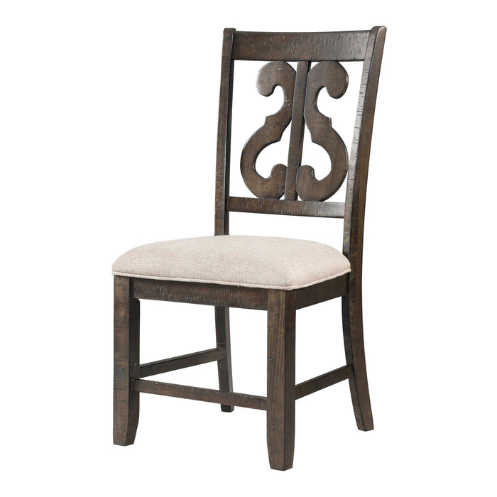 Stone Round 7PC Dining Set-Round Table & 6 Chairs - Faith Furniture (Manhattan, KS)