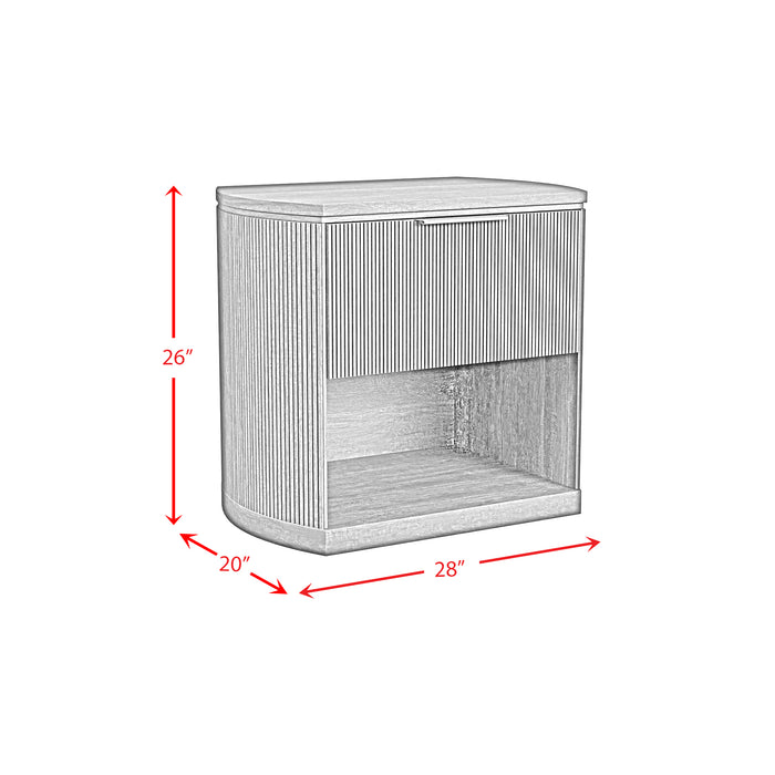 Sylvie UPH Bedroom Set with White Fabric - Faith Furniture (Manhattan, KS)