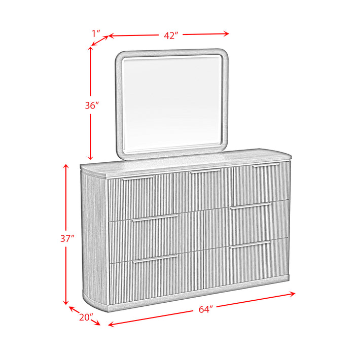 Sylvie UPH Bedroom Set with White Fabric - Faith Furniture (Manhattan, KS)