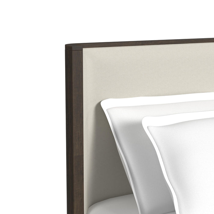 Sylvie UPH Bedroom Set with White Fabric - Faith Furniture (Manhattan, KS)