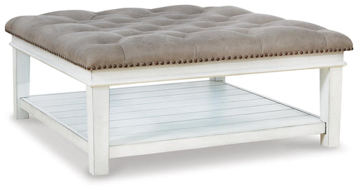 Kanwyn Upholstered Ottoman Coffee Table - Faith Furniture (Manhattan, KS)