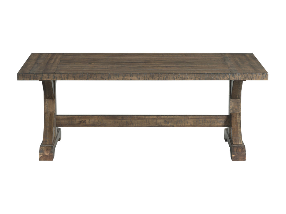 Finn 3PC Accent Trestle Table Set-Coffee Table & Two End Tables