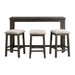 Stone Occasional Bar Table Single Pack (Table + Three Stools) 3A Packing - Faith Furniture (Manhattan, KS)
