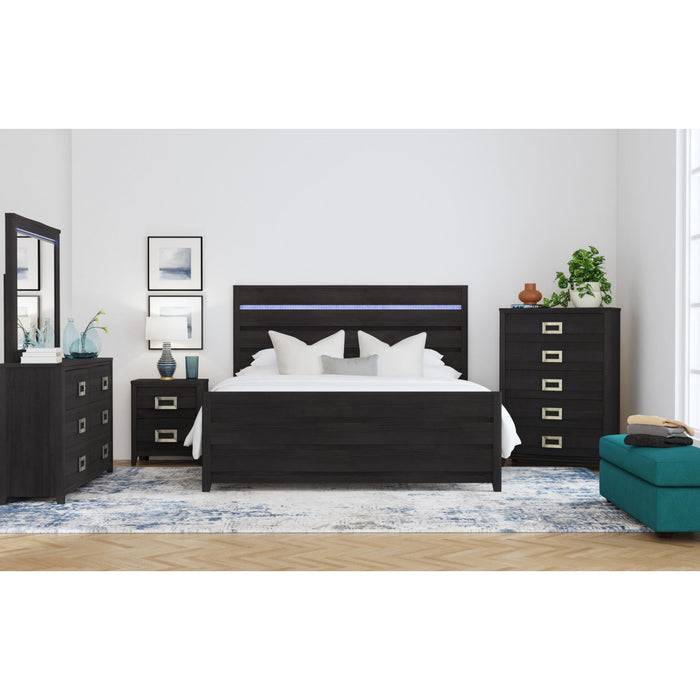 Tobias Bedroom Set with LED - Faith Furniture (Manhattan, KS)