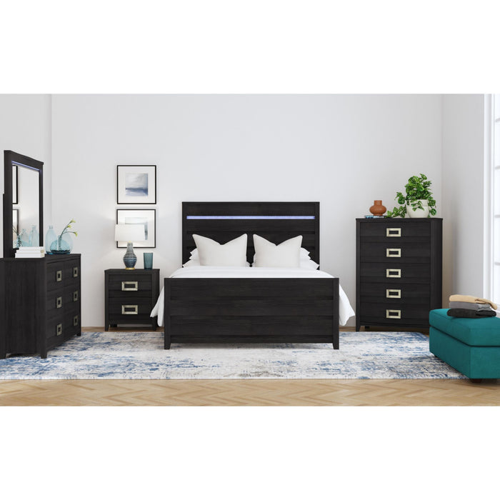 Tobias Bedroom Set with LED - Faith Furniture (Manhattan, KS)