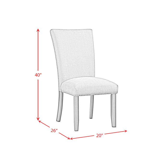 Transcend Standard Height Dining Set in Charcoal-Table and Four Chairs - Faith Furniture (Manhattan, KS)