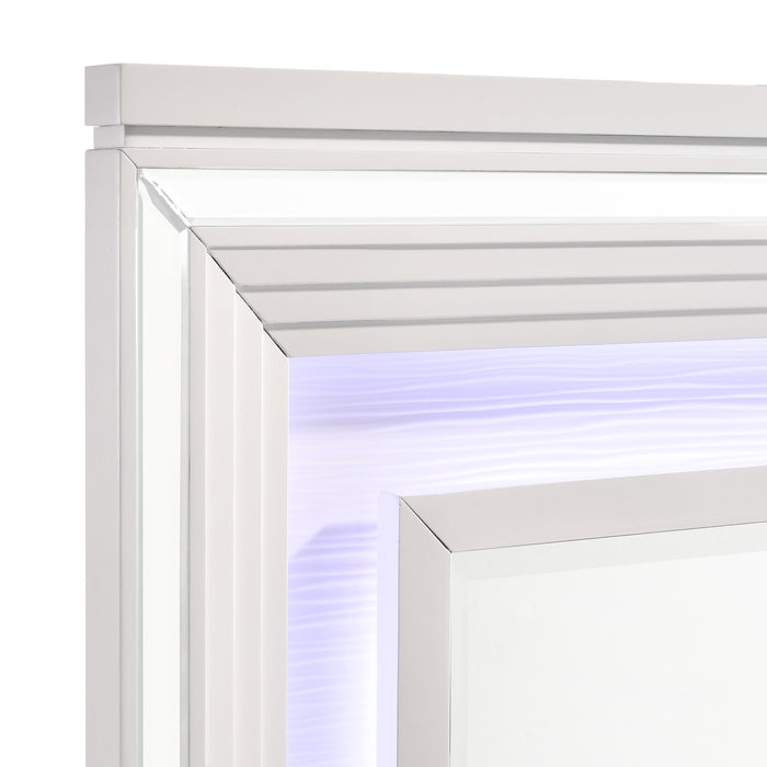 Twenty Nine Dresser & Mirror Set White