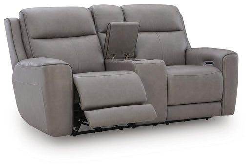5Z-Comfort Power Reclining Loveseat with Console - Faith Furniture (Manhattan, KS)
