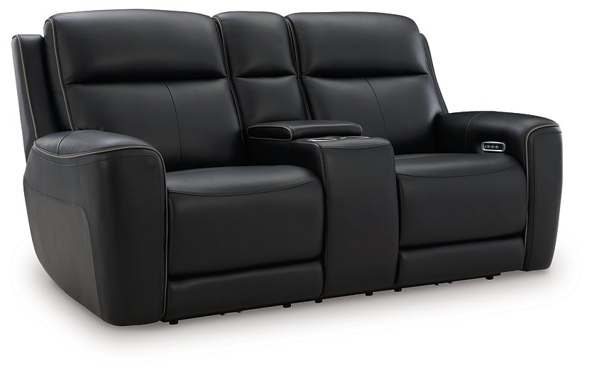 5Z-Relaxation Power Reclining Loveseat with Console - Faith Furniture (Manhattan, KS)