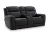 5Z-Relaxation Power Reclining Loveseat with Console - Faith Furniture (Manhattan, KS)