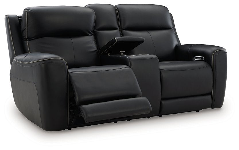5Z-Relaxation Power Reclining Loveseat with Console - Faith Furniture (Manhattan, KS)