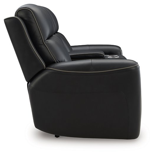 5Z-Relaxation Power Reclining Loveseat with Console - Faith Furniture (Manhattan, KS)
