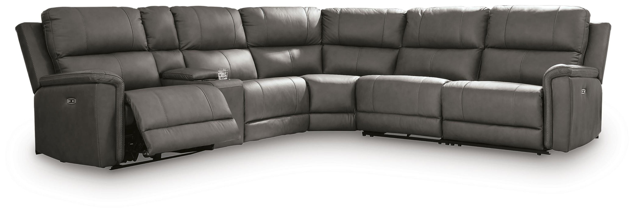 Bleckley Power Reclining Sectional - Faith Furniture (Manhattan, KS)