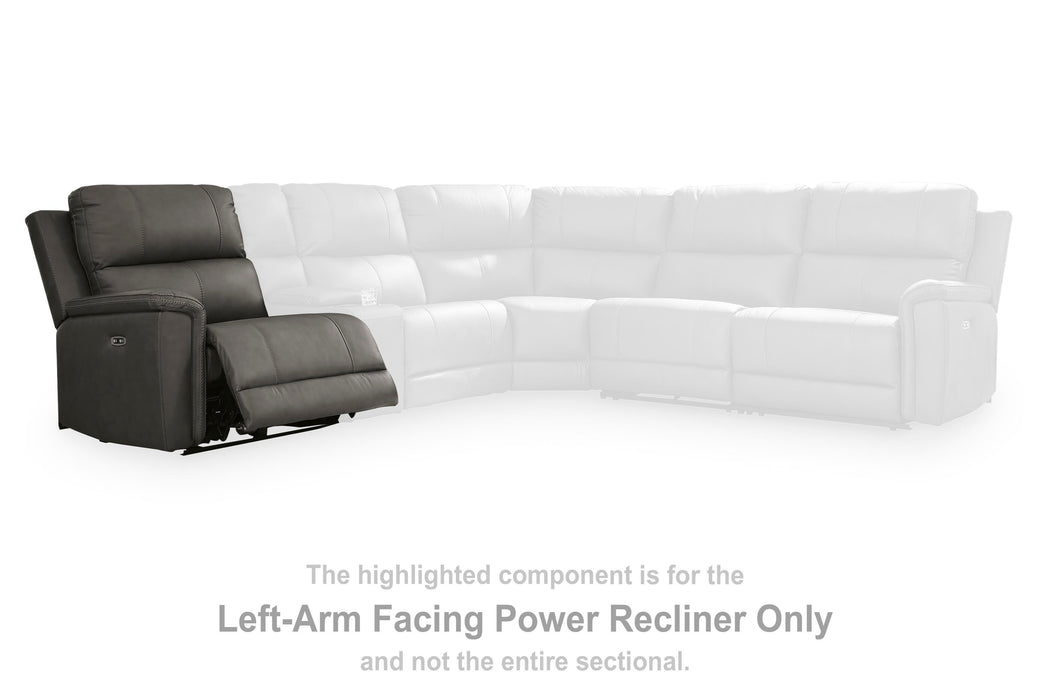 Bleckley Power Reclining Sectional - Faith Furniture (Manhattan, KS)