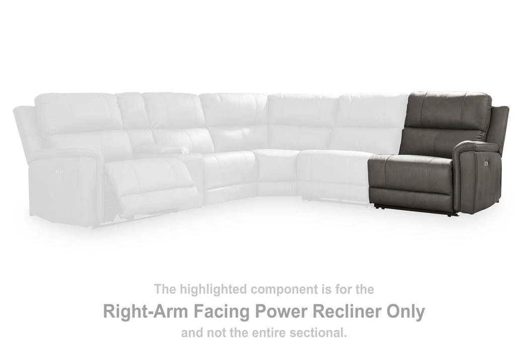 Bleckley Power Reclining Sectional - Faith Furniture (Manhattan, KS)