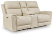 Dahlmoore Power Reclining Loveseat with Console - Faith Furniture (Manhattan, KS)