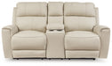 Dahlmoore Power Reclining Loveseat with Console - Faith Furniture (Manhattan, KS)