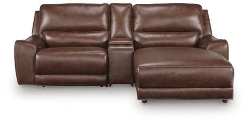 DeepWakes Power Reclining Sectional with Chaise - Faith Furniture (Manhattan, KS)