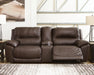 Dunleith Power Reclining Loveseat with Console - Faith Furniture (Manhattan, KS)