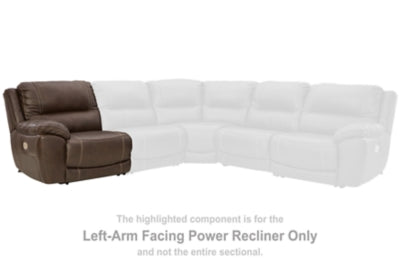 Dunleith Power Reclining Loveseat with Console - Faith Furniture (Manhattan, KS)