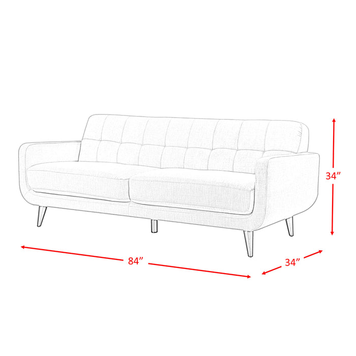 Hadley Sofa & Loveseat Set in Charcoal - Faith Furniture (Manhattan, KS)
