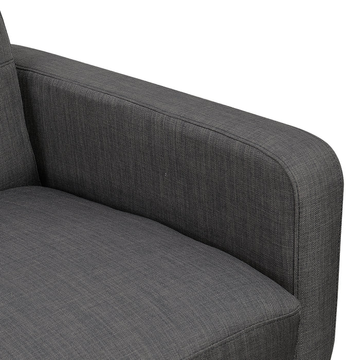 Hadley Sofa & Loveseat Set in Charcoal - Faith Furniture (Manhattan, KS)