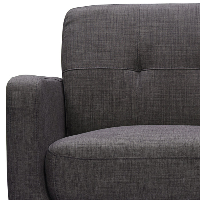 Hadley Sofa & Loveseat Set in Charcoal - Faith Furniture (Manhattan, KS)
