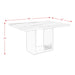 Valentino White 5PC Counter Height Dining Set-Table & Four Blue Chairs - Faith Furniture (Manhattan, KS)