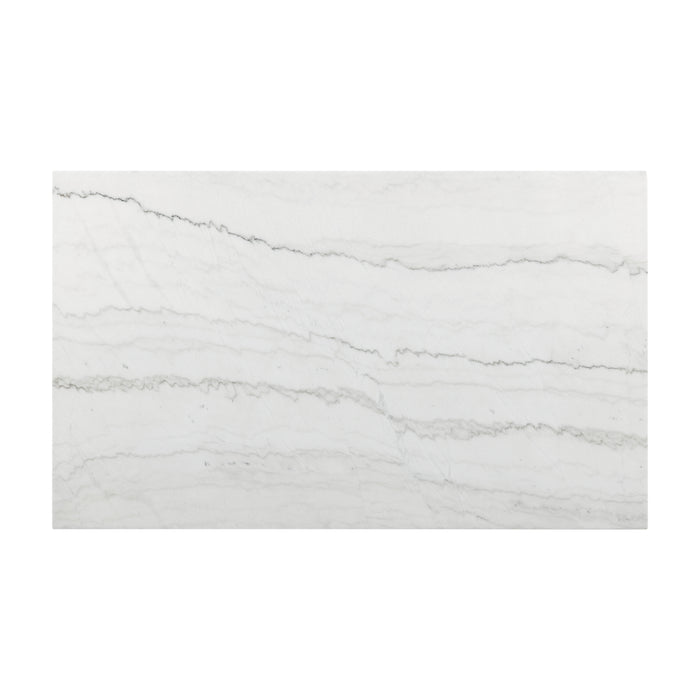 Valentino White 5PC Dining Set-Table & Four Grey Chairs - Faith Furniture (Manhattan, KS)